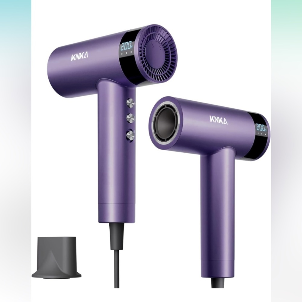 KNKA 1500W High Speed Low Noise Blow Dryer, Negative Ionic Hair Dryer